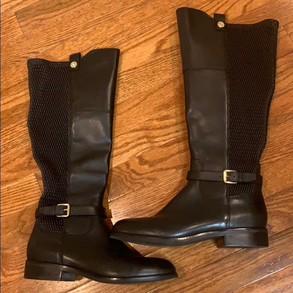 Cole Haan Black Leather Winter Boots
